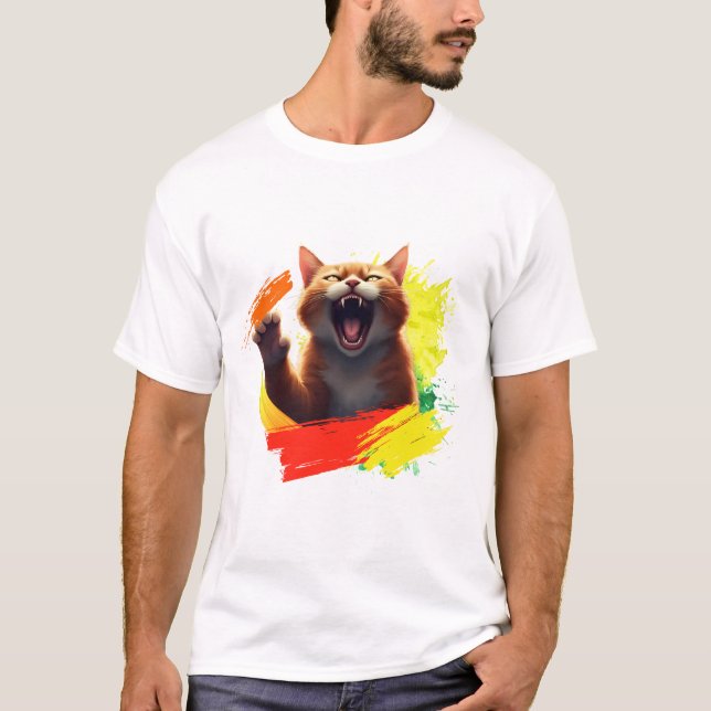 Klauenpfeiferkatze T-Shirt (Vorderseite)
