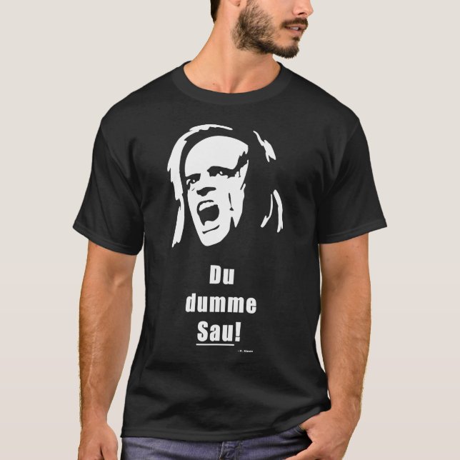 Klaus Kinski - Sau Klassischer T - Shirt (Vorderseite)