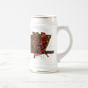 Klavier 916 Tinte weiß Bierglas