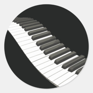 Klavier befestigt Aufkleber