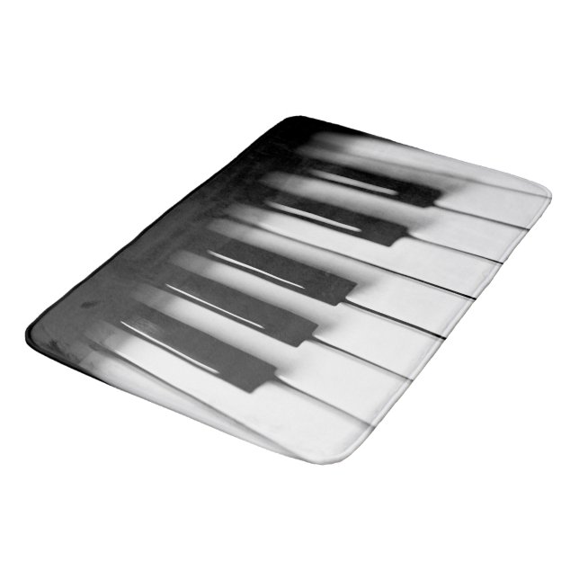 Klavier befestigt Bad-Matte Badematte (Schrägansicht)