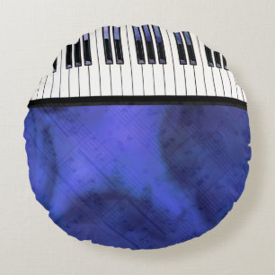 Klavier befestigt Blatt-Musik-moderne Drehung Rundes Kissen