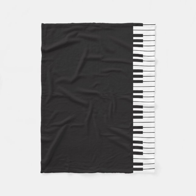 Klavier befestigt Fleece-Decke Fleecedecke (Vorderseite)