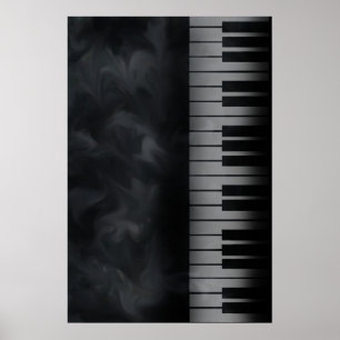 Klavier befestigt Tastaturplakat Poster