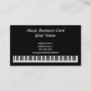 Klavier befestigt Visitenkarte