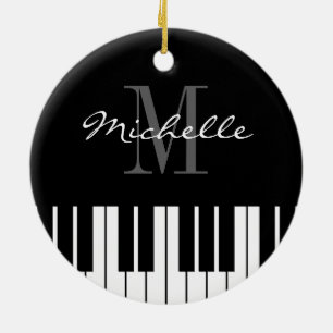 Klavier befestigt Weihnachtsbaumverzierung für Keramik Ornament
