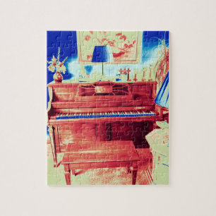 Klavier-Bild-Puzzlespiel