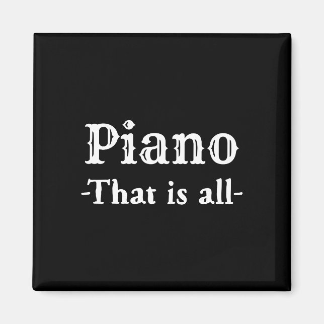 Klavier, das alles lustige Musik Magnet (Vorne)