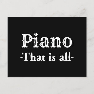 Klavier, das ist alles lustige Musik Postkarte