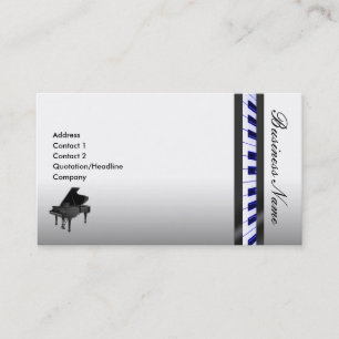 Klavier-elegante Visitenkarte