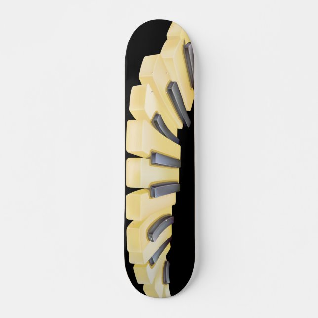 Klavier-Elfenbein Skateboard (Vorne)
