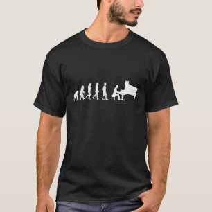 Klavier Evolution Pianist Jazz Klassische Musik Or T-Shirt