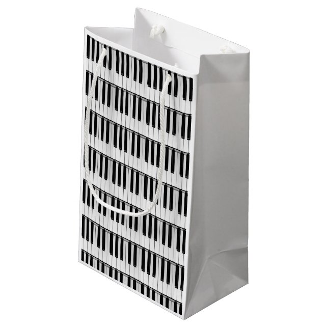 Klavier Kleine Geschenktüte (Rückseite Schrägansicht)