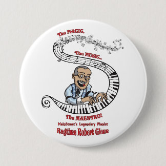 Klavier-Knopf Ragtime-Roberts MainStreet Button