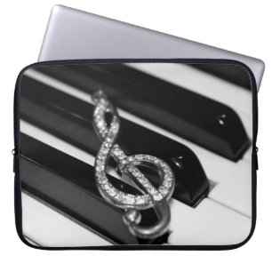 Klavier mit GClef Laptopschutzhülle