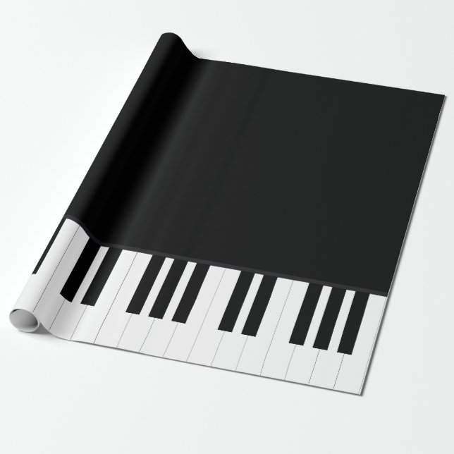 KLAVIER-MUSIK GESCHENKPAPIER (Ungerollt)