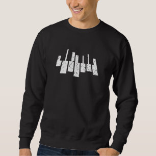 Klavier Musikinstrumente Pianist Musik Sweatshirt