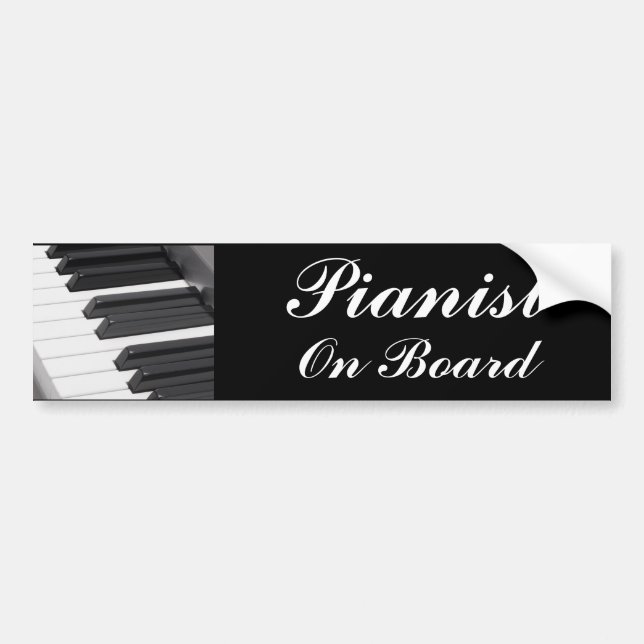 Klavier-oder Organ-Tasten Autoaufkleber (Vorne)