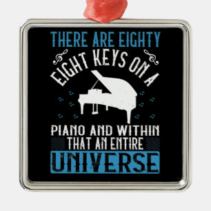 Klavier - ornament aus metall