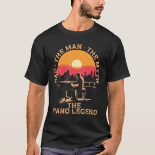 Klavier Papa Klavier Mann Pianist Keyboarder Musik T-Shirt