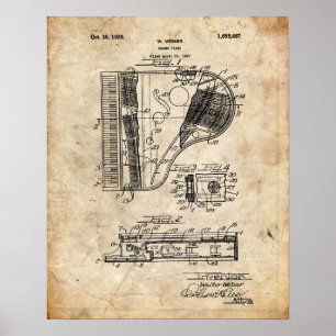 Klavier-Patent Poster