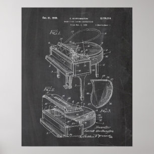 Klavier-Patent Poster