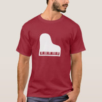 Klavier-Piktogramm-T - Shirt