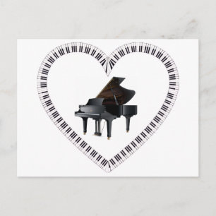 Klavier Postkarte