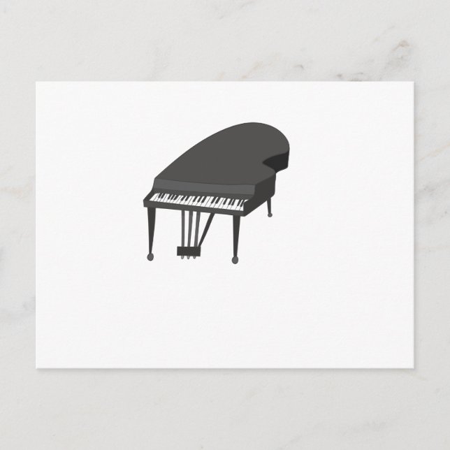 Klavier Postkarte (Vorderseite)