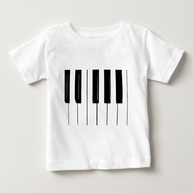 Klavier-Schlüssel Baby T-shirt (Vorderseite)