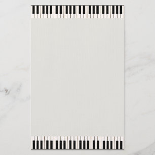 Klavier-Schlüssel Briefpapier
