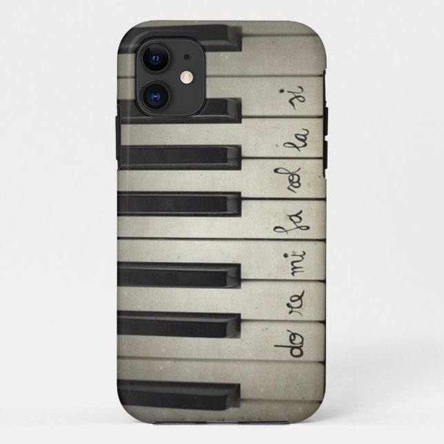 Klavier-Schlüssel Case-Mate iPhone Hülle (Rückseite)