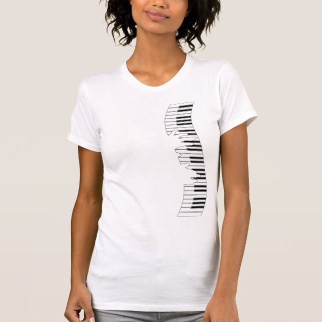 KLAVIER-SCHLÜSSEL T-Shirt (Vorderseite)