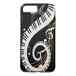 Klavier-Schlüssel und goldener Musiknoten iPhone  title_seo2