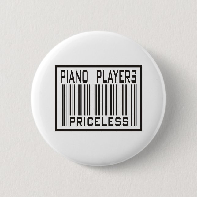 Klavier-Spieler unbezahlbar Button (Vorderseite)