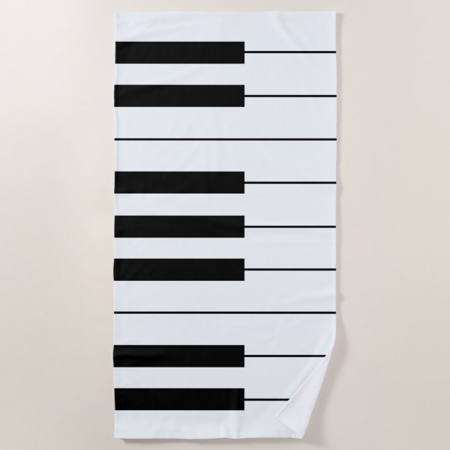 Klavier Strandtuch (Vorderseite)