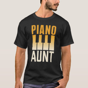 Klavier Tante Pianistin Spieler Musikerin Instrume T-Shirt