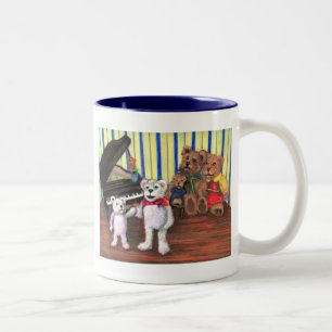 Klavier-Tasse für Kinder in den Klavier-Lektionen Zweifarbige Tasse