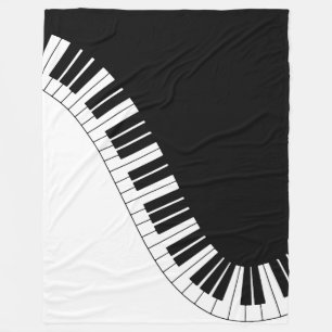 Klavier-Tastatur Fleecedecke