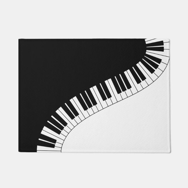 Klavier-Tastatur Fußmatte (Vorderseite)