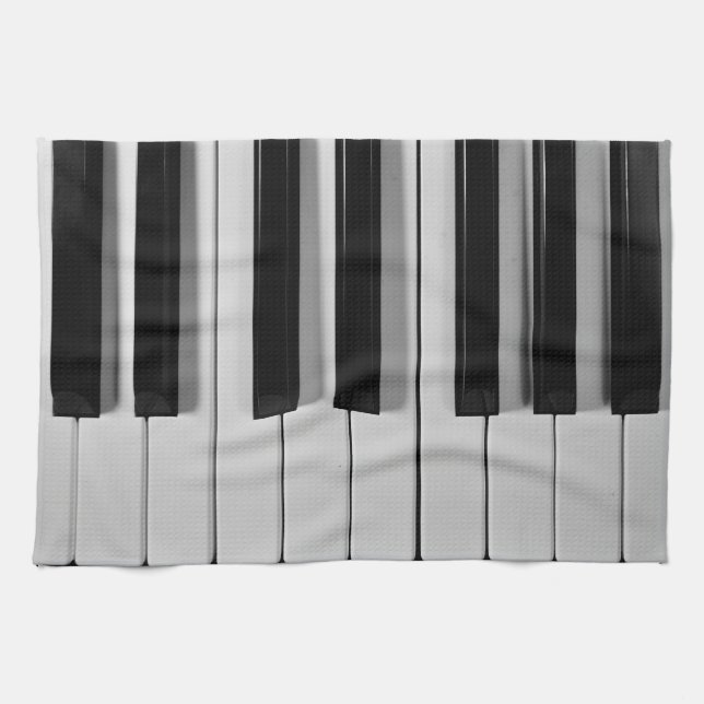 Klavier-Tastatur-Gewohnheits-Geschirrtuch Küchentuch (Horizontal)