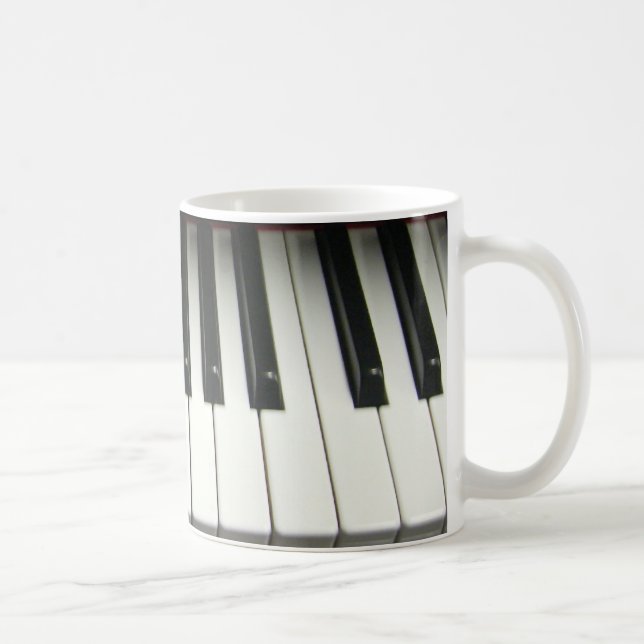 Klavier-Tastatur Kaffeetasse (Rechts)