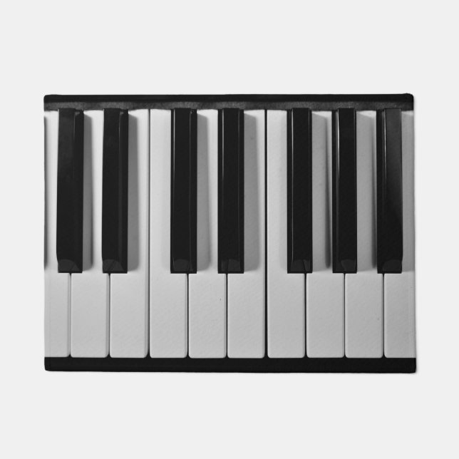 Klavier-Tastatur-kundenspezifische Tür-Matte Fußmatte (Vorderseite)