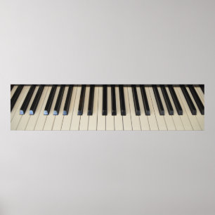 Klavier-Tastatur-Plakat Poster