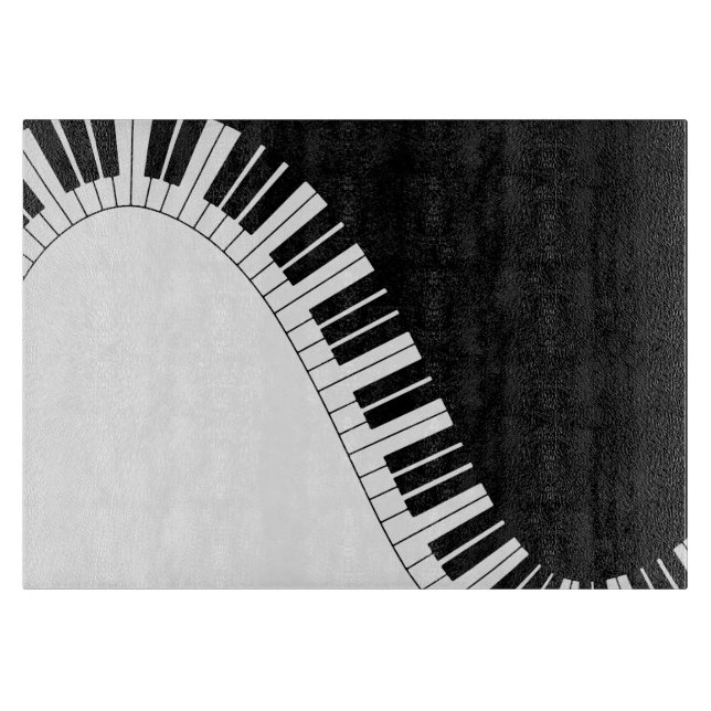 Klavier-Tastatur Schneidebrett (Vorderseite)