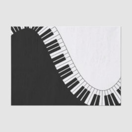 Klavier-Tastatur Seidenpapier