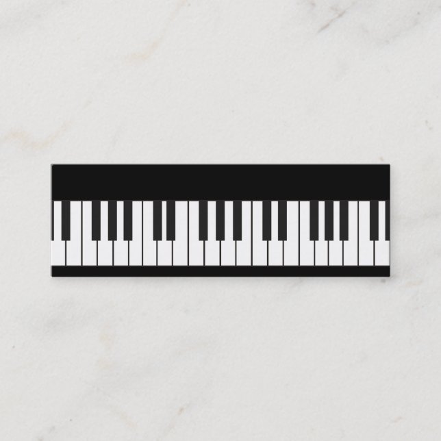 Klavier-Tastatur-Telefonkarte Telefonnummerkarte (Vorderseite)