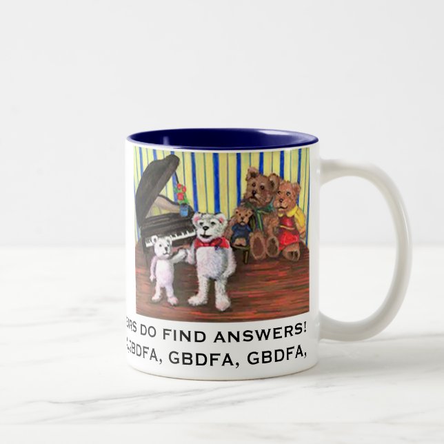 Klavier trägt Tasse für Klavier-Kinder (Rechts)