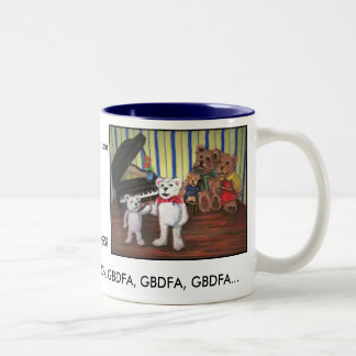 Klavier trägt Tasse für Klavier-Studenten