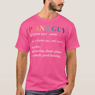 Klavier-Typ Definition Lustiger Junge Klavier Klav T-Shirt
